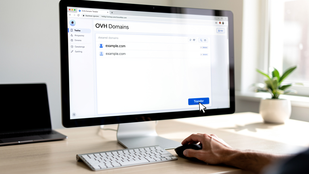 Transférer un OVH nom de domaine vers un autre hébergeur