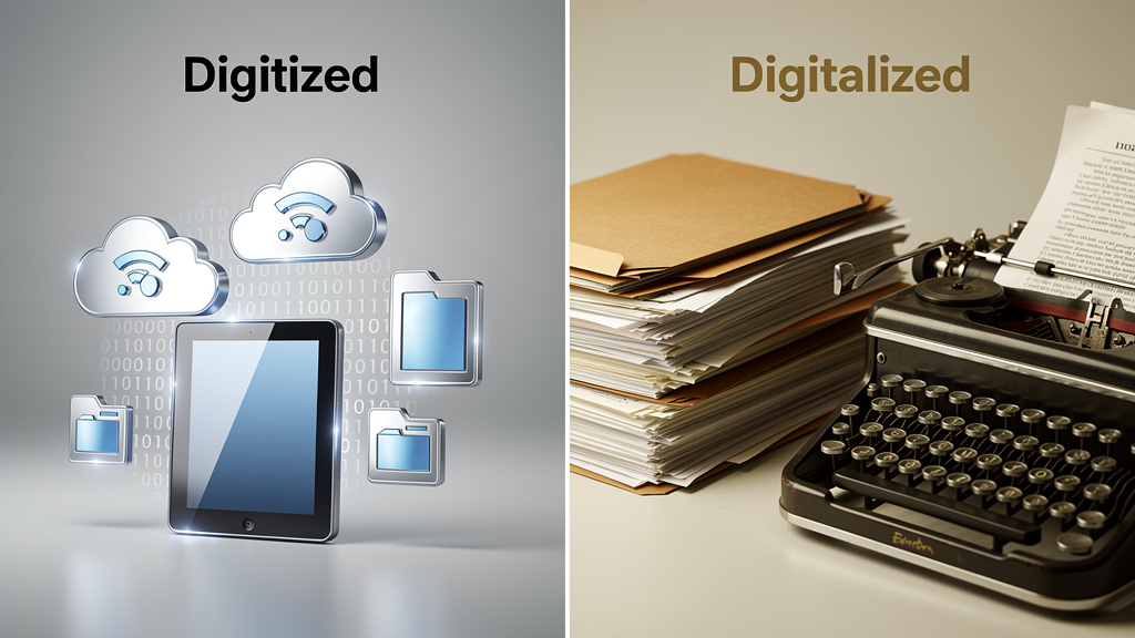 Digitized or digitalized : le tableau comparatif définitif